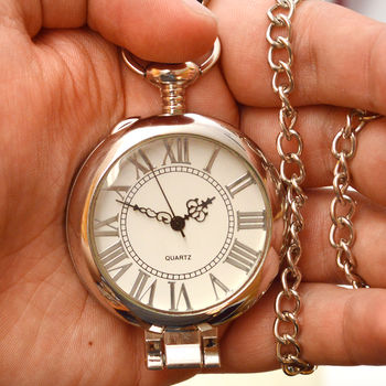 Engraved Pocket Watch With Standing Lid, 2 of 5