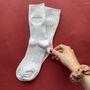 Embroidered Wifey Socks For Bride, thumbnail 8 of 8