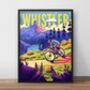 Whistler Bike Park Mountain Biking Art Print, thumbnail 1 of 7