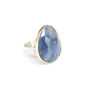 Sapphire Gemstone Ring Set In 9 Ct Gold And Silver, thumbnail 1 of 6
