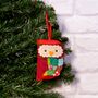 Fancy Owl Handmade Christmas Decoration Traditional, thumbnail 1 of 2