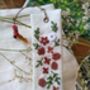 Hand Embroidered Flower On Linen Bookmark, thumbnail 9 of 11