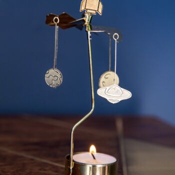 Space Rocket Tealight Spinner, 2 of 5