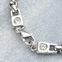 Men's Stainless Steel Box Chain Bracelet, thumbnail 5 of 6