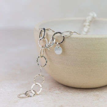 Sterling Silver Large Nugget Necklace, 3 of 6
