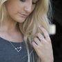 Love Struck Silver Arrow And Heart Necklet, thumbnail 3 of 6