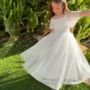 Grace ~ White Flower Girl Or Communion Dress, thumbnail 1 of 9