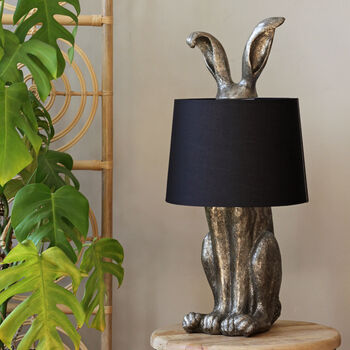 Antique Silver 'Hare' Table Lamp, 6 of 6