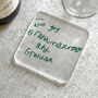 Personalised Childs Writing Printed Coaster, thumbnail 6 of 7