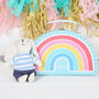 Blue Bunny Rabbit Toy And Personalised Carry Case, thumbnail 1 of 4