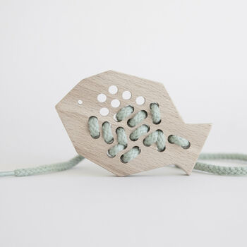 Wooden Lacing Toy Fish, 6 of 6