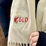 Personalised Skiing Initial Scarf, thumbnail 2 of 4