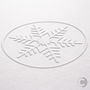 Hand Embossed Snowflake Christmas Cards, thumbnail 3 of 4