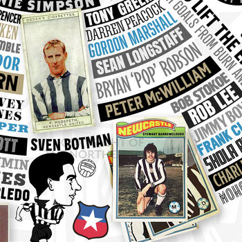 Magpies Wheel Of Fame Football Poster Print, 5 of 7