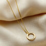 Micro 9ct Gold Personalised Message Necklace, thumbnail 2 of 5