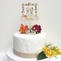 Personalised Autumn/Fall Wedding Cake Topper, thumbnail 1 of 4