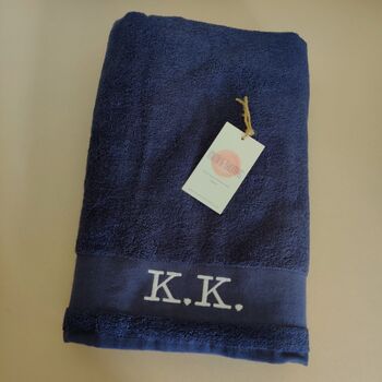 Personalised Premium Cotton Hand Bath Sheet Towel, 3 of 12