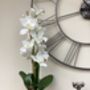 White Artificial Luxury Silk Cymbidium Orchid, thumbnail 6 of 6