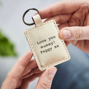 Pet Mum Photo Leather Keyring, 3 of 8