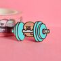 Fitness Potato Enamel Pin | Cute Pin Badges, thumbnail 4 of 7