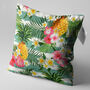 Tropical Cushion Cover With Floral, Leafy And Pineapple, thumbnail 3 of 7