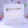 Personalised Birthday Card Raindrops, thumbnail 2 of 4