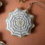 Irish Linen Spider’s Web Halloween Christmas Decoration, thumbnail 3 of 7