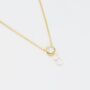Triple Freshwater Pearl 18k Gold Plated Necklace, thumbnail 2 of 3