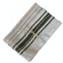 Set Of Four Olive Grain Sack Stripe Napkins, thumbnail 3 of 3