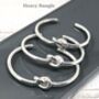 Sterling Silver Friendship Knot Bangle, thumbnail 4 of 8