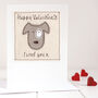 Personalised Dog Valentine's Day Card, thumbnail 1 of 12
