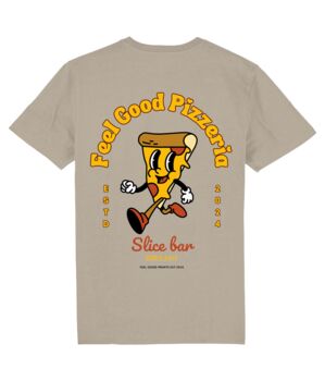 Feel Good Pizzeria, Unisex Graphic T Shirt, 6 of 9