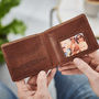 Personalised Leather Wallet With Metal Photo, thumbnail 1 of 5