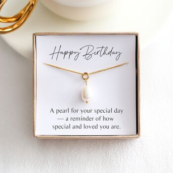 Birthday Gift For Her, Pearl Necklace, Birthday Jewellery, 8 of 8