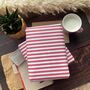 Burgundy Wide Stripe Paper Fibre Wrapping/Patterned Paper Sheet, thumbnail 2 of 12