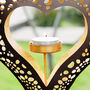 Metallic Hanging Heart Candle Holder, thumbnail 4 of 6