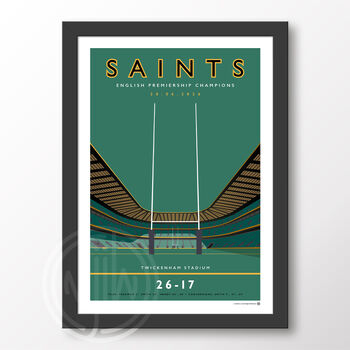 Northampton Saints Twickenham 2026 Poster, 6 of 6
