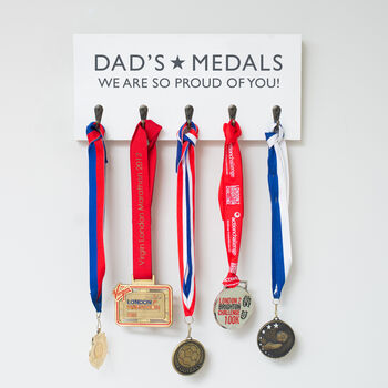 'Dad's Medals' Handcrafted Medal Display Holder, 2 of 3