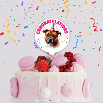 Personalised Dog Party Hat Cake Topper, 11 of 12