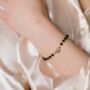 Indian Black Crystal Beads Zircon Mangalsutra Bracelet, thumbnail 3 of 9