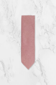 Wedding Handmade 100% Cotton Suede Tie In Pink, 5 of 8