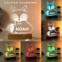 Personalised Fox LED Night Light, thumbnail 3 of 12