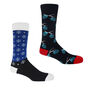 Pine Black And Snowflake Blue Men's Socks Bundle, thumbnail 1 of 4