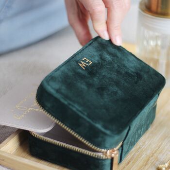 Personalised Bridesmaids Velvet Jewellery Box, 8 of 11