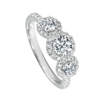 Serena White Gold Lab Grown Diamond Engagement Ring, 2 of 5