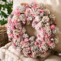 Sparkling Frosts Pinecone Indoor Wreath, thumbnail 2 of 6