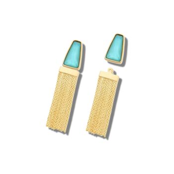 Amara Gold Plated Statement Earrings, 3 of 7