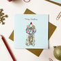 Festive Golden Retriever Christmas Card, thumbnail 1 of 2