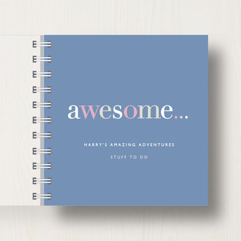 Personalised 'Awesome' Stuff To Do Small Notebook, 6 of 10