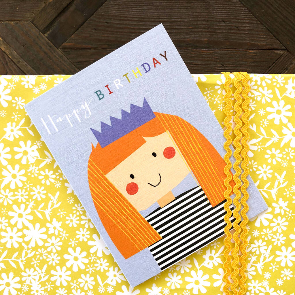 Mini Birthday Girl Card By Kali Stileman Publishing